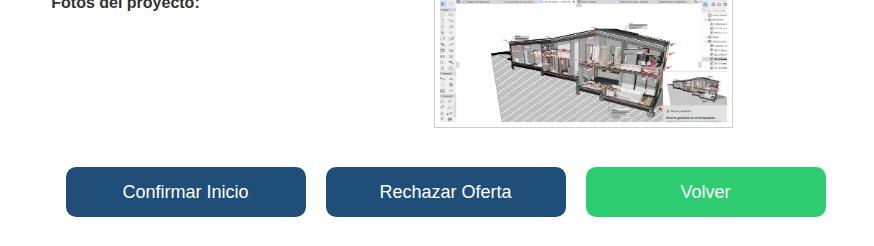 Confirmar o rechazar un proyecto